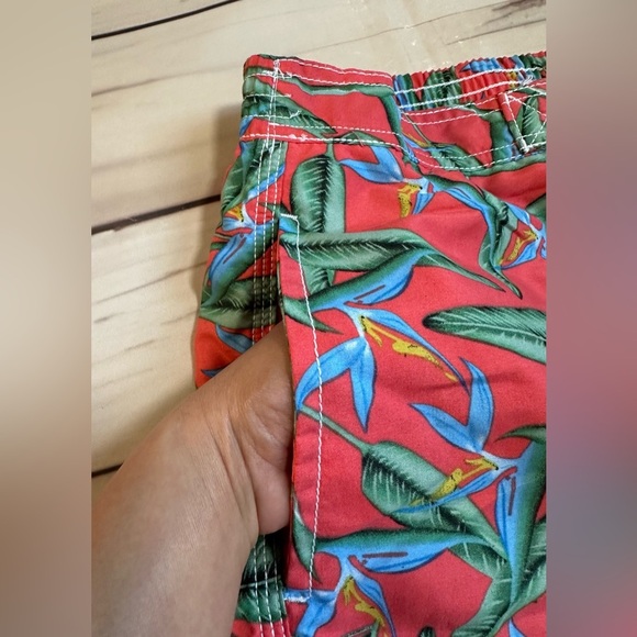 Trunks Surf & Swim Men's Tropical Shorts Bird of Paradise size Large - Picture 6 of 8
